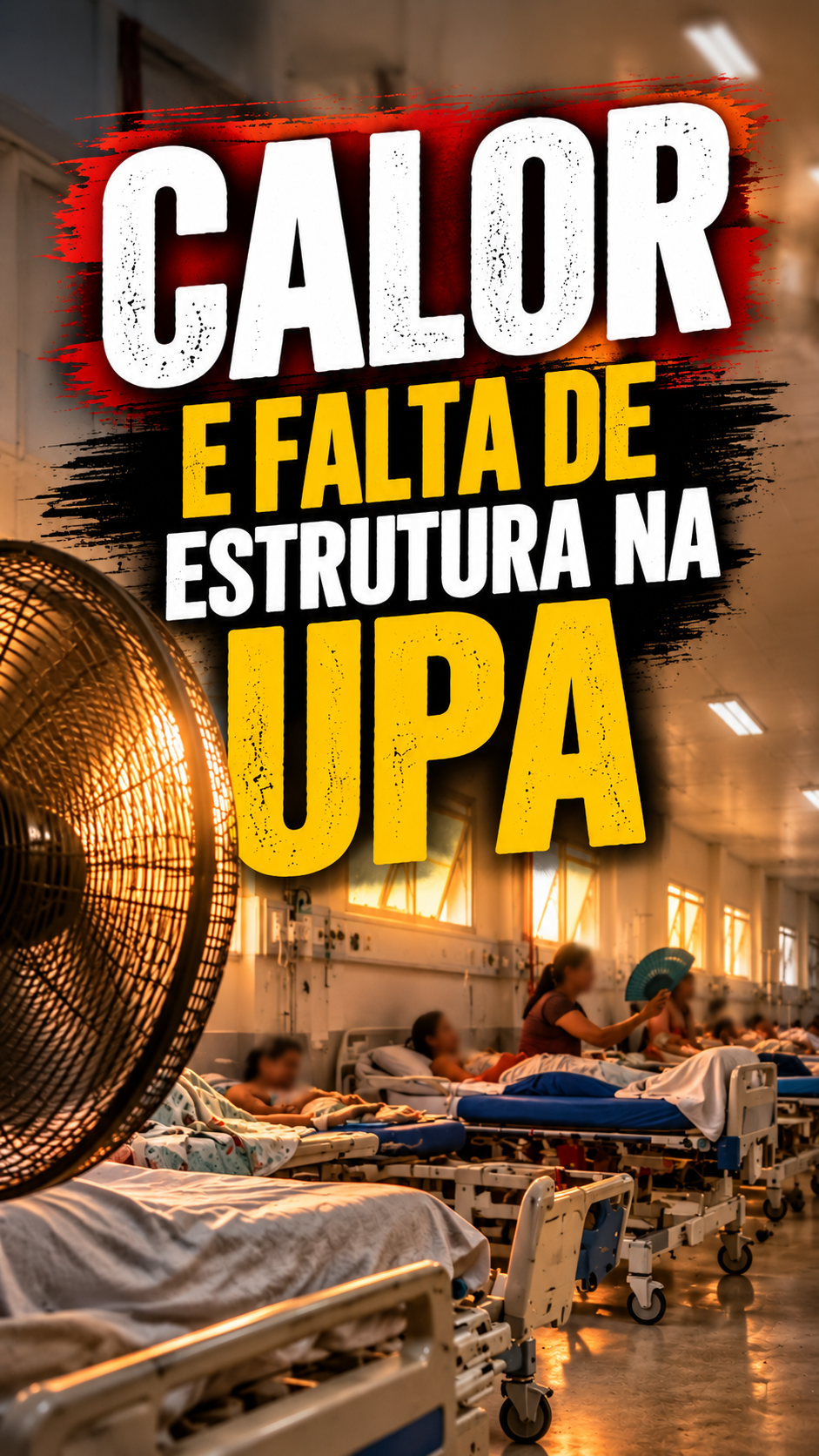 CALOR E FALTA DE ESTRUTURA NA UPA - Professor e vereador Valdson José Formosa Goiás